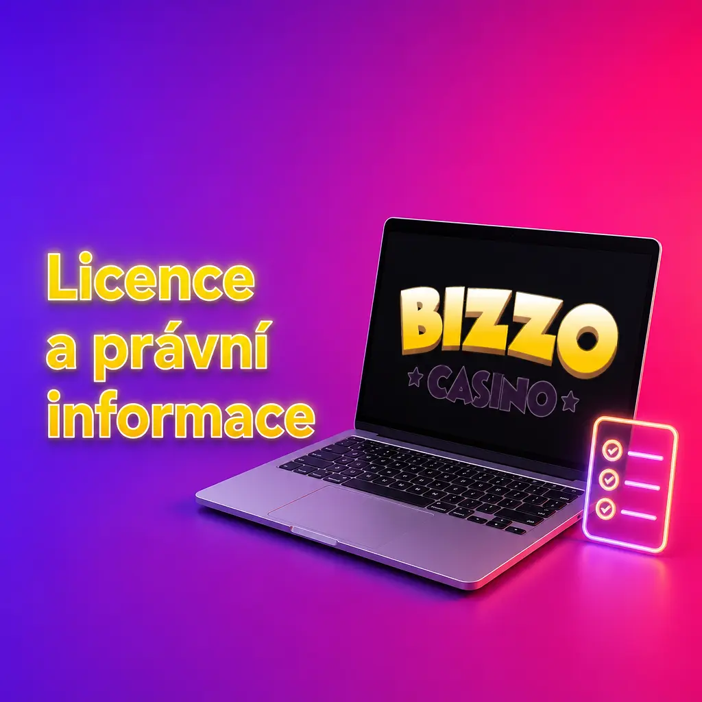 Licence Bizzo casino: Hollycorn N.V., curaçaoská licence 8048/JAZ a upozornění pro hráče v ČR