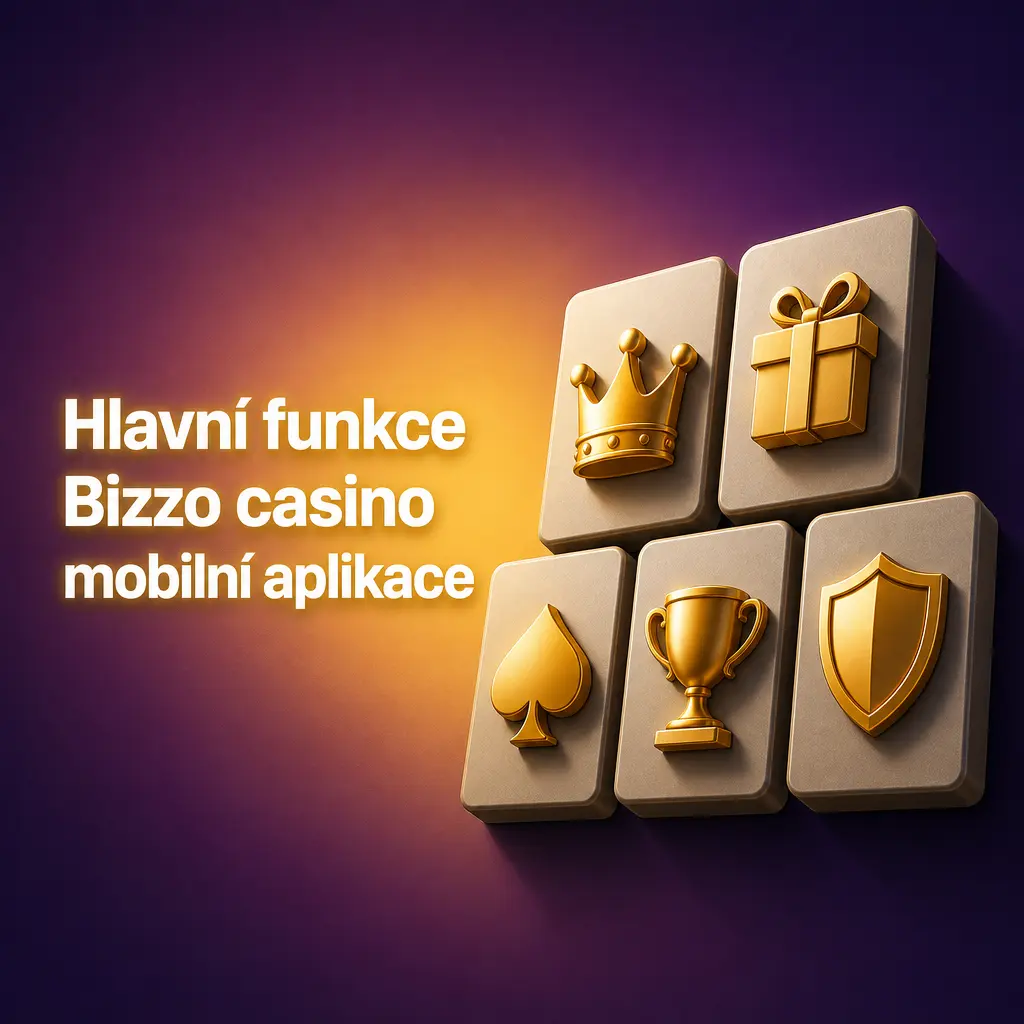 Mobilní aplikace Bizzo kasino s kasinem, live hrami, sportsbookem, platbami a bonusem 125 % v CZK
