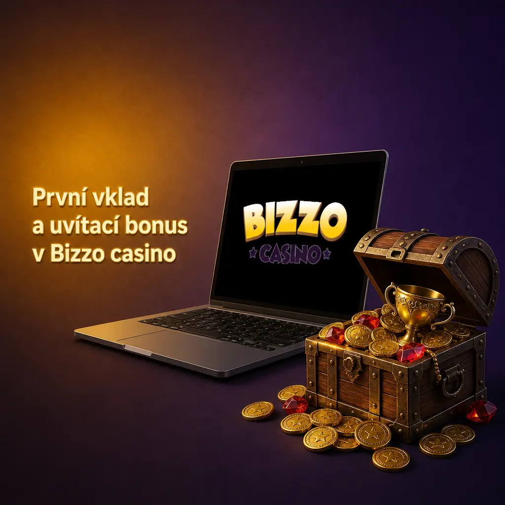 Uvítací bonus Bizzo casino 2026: 125 % až 31 250 Kč a 125 zatočení zdarma za první vklad